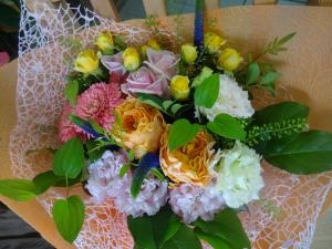 退職お祝いの花束｜「緑花園」　（徳島県吉野川市の花キューピット加盟店 花屋）のブログ