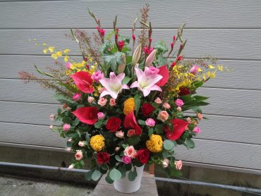 開院お祝いアレンジ他｜「緑花園」　（徳島県吉野川市の花キューピット加盟店 花屋）のブログ