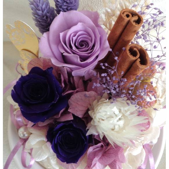 ぷりざフラワーホールケーキミニ・グレープ