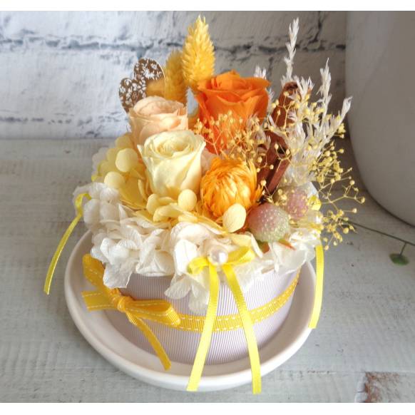 ぷりざフラワーホールケーキミニ・レモン